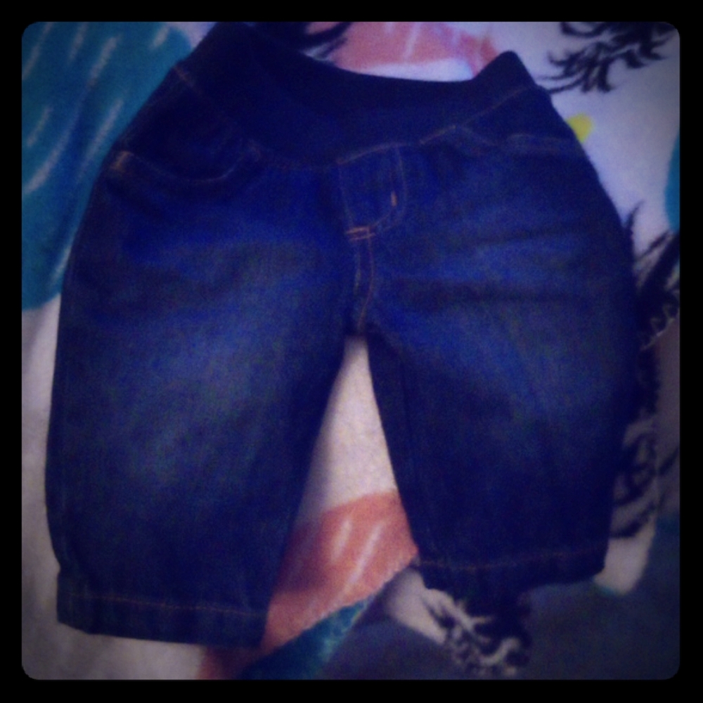Baby blue jeans